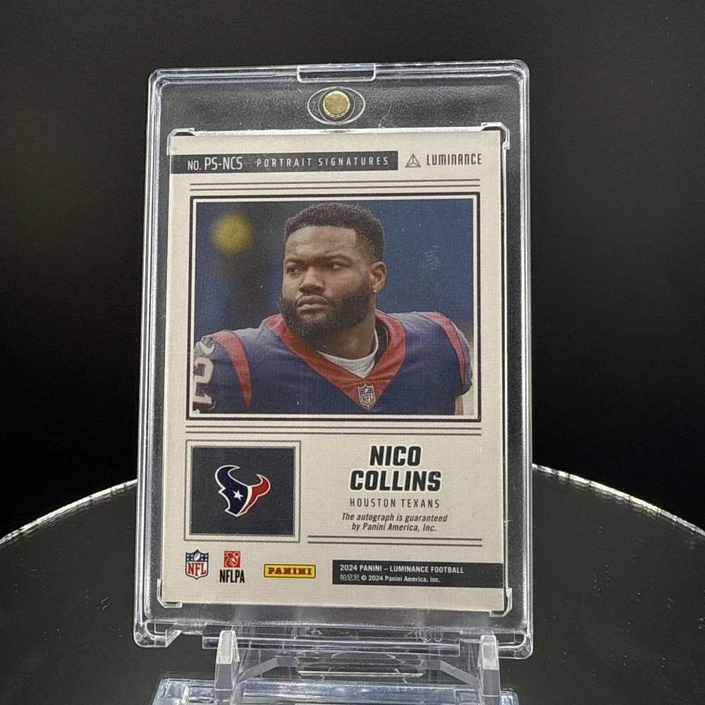 2024 Luminance - Portrait Signatures Nico Collins #PS-NCS Gold /50 Jersey Match